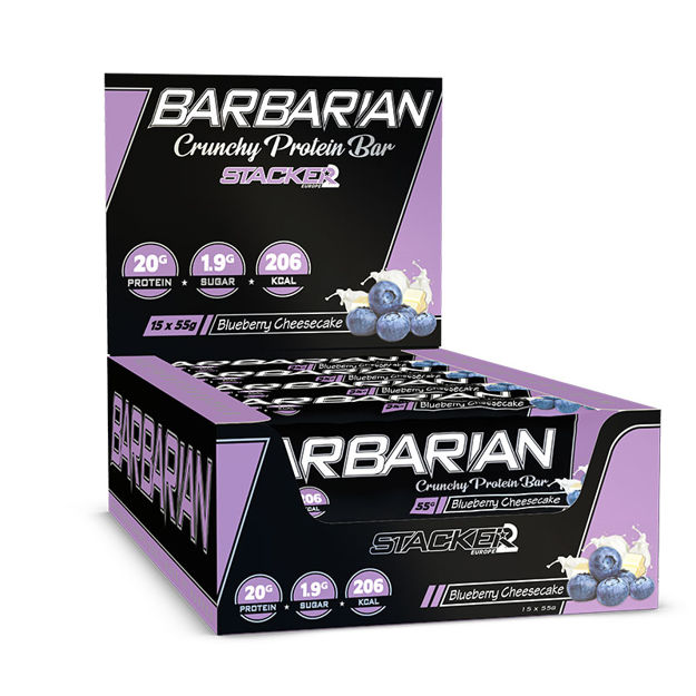 Picture of STACKER 2 BARBARIAN PROTEIN BAR BLUEBERRY